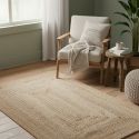 THANE - Tapis 135x65cm en Fibre de Jute Tressé Naturel