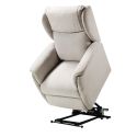 ORENSE - Fauteuil Relax Electrique Releveur Tissu Gris Clair