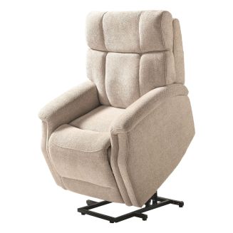 LINARES - Fauteuil Relax Releveur Electrique Tissu Crème