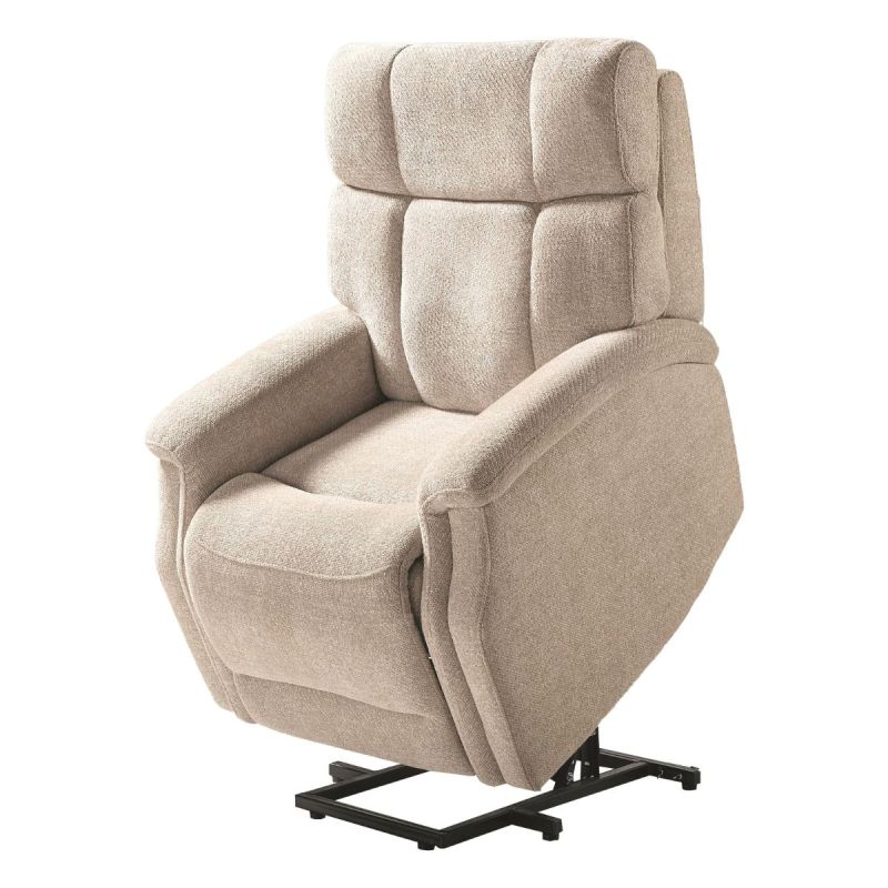 LINARES - Fauteuil Relax Releveur Electrique Tissu Crème