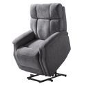 LINARES - Fauteuil Relax Releveur Electrique Tissu Gris foncé