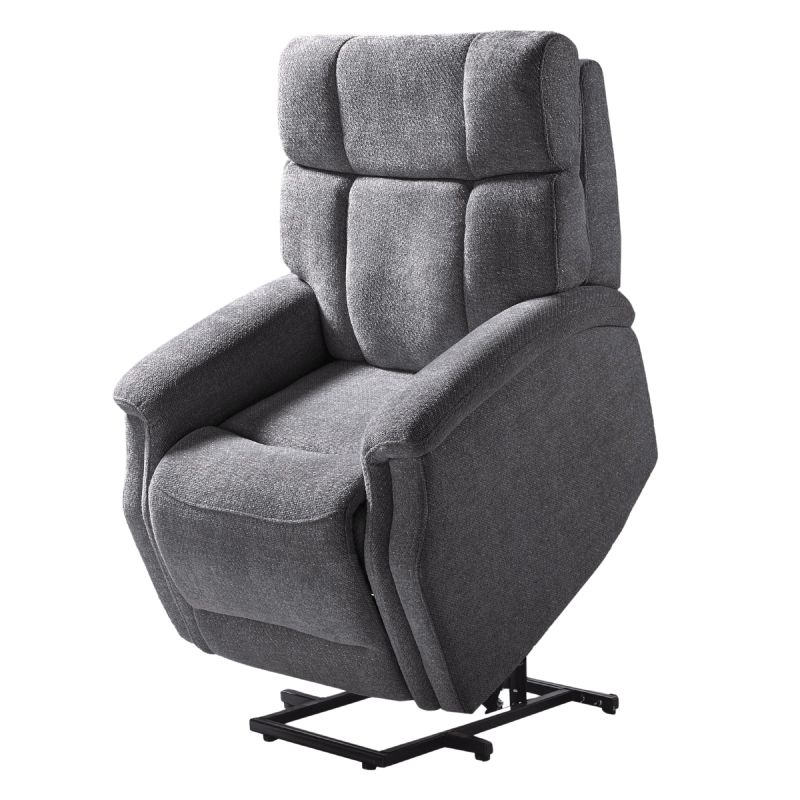 LINARES - Fauteuil Relax Releveur Electrique Tissu Gris foncé