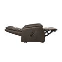 Fauteuil relax releveur en cuir vachette marron - MILLOR