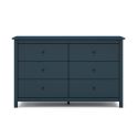 Commode 6 tiroirs en pin massif laqué bleu marine - MYSIA