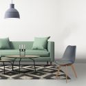 MEDALINE - Lot de 2 Chaises Scandinaves Grises