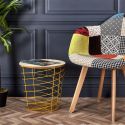 PATCHWORK - Lot de 2 Fauteuils Scandinaves Multicolore