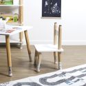 LAPIS - Ensemble Table et 2 Chaises Enfant Base Crayons