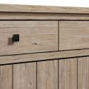 Buffet 4 portes et 4 tiroirs aspect bois finition Beach Oak - ROLYA