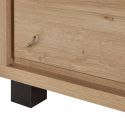 Meuble TV 2 portes 2 niches aspect bois finition Hudson Oak - URIDSON