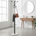 COLOMBE - Portemanteau Bois Massif Noir et Chrome
