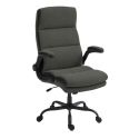 Fauteuil de bureau réglable et inclinable en tissu nylon noir - SUMMIT