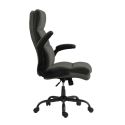 Fauteuil de bureau réglable et inclinable en tissu nylon noir - SUMMIT