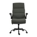 Fauteuil de bureau réglable et inclinable en tissu nylon noir - SUMMIT