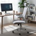 Fauteuil de bureau en maille gris avec appui-tête et accoudoirs réglables- AXIUM