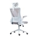 Fauteuil de bureau en maille gris avec appui-tête et accoudoirs réglables- AXIUM