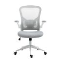 Fauteuil de bureau en maille gris avec accoudoirs réglables- HELIX