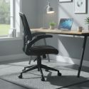 Fauteuil de bureau en maille noir avec accoudoirs réglables- HELIX