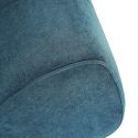 Fauteuil en mousse polyuréthane et tissu polyester touché doux bleu - BLOW
