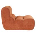Fauteuil en mousse polyuréthane et tissu polyester touché doux orange - BLOW