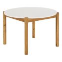 LORIENA - Ensemble repas de Jardin Table + 4 Fauteuils en Acacia Plateau en Terrazzo