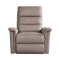 Fauteuil relax électrique en tissu polyester gris - RHODAY