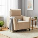 BURGOS - Fauteuil Electrique Tissu Waterproof Beige