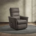 HORACE - Fauteuil Relax Electrique Releveur Tissu Gris Foncé