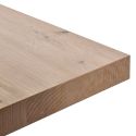 Ensemble séjour complet table repas 230cm piètement X + buffet + argentier aspect bois finition Hudson Oak - URIDSON