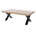 Ensemble salon table basse et meuble TV aspect bois finition Hudson Oak - URIDSON