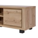 Ensemble salon table basse et meuble TV aspect bois finition Hudson Oak - URIDSON