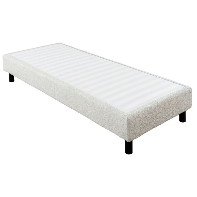 Sommier Tapissier Démontable 90x190cm bouclette crème - TAPIKIT