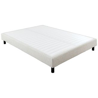 Sommier Tapissier Démontable 160x200cm bouclette crème - TAPIKIT