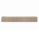 Meuble TV suspendu 180cm 1 porte abattante relief laqué beige - JANEIRO BEIGE