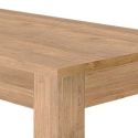 CADIZ - Table Repas 180cm Plateau et Pieds Aspect Bois Cadiz