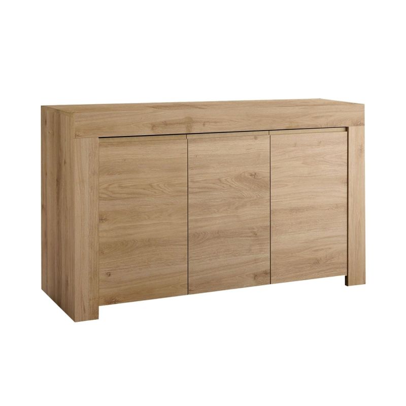 FIRMIN - Buffet 3 Portes Aspect Bois Finition Cadiz