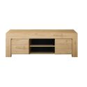 FIRMIN - Meuble TV 2 portes 2 Niches Aspect Bois Finition Cadiz