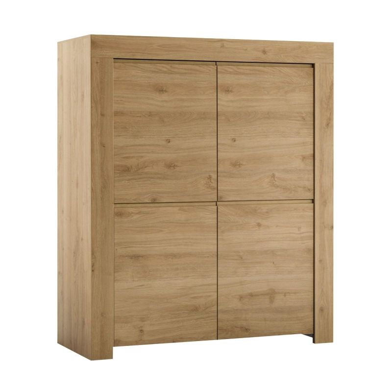 FIRMIN - Rangement 4 portes Aspect Bois Finition Cadiz