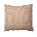 Coussin déhoussable 50x50cm coton tissage texturé coloris beige - ANTOINETTE