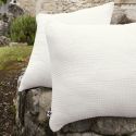 Taie d'oreiller 60x60cm gaze de coton coloris Chantilly - INALIA