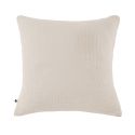 Taie d'oreiller 60x60cm gaze de coton coloris Pampa - INALIA