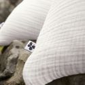 Taie d'oreiller 50x70cm gaze de coton coloris Chantilly - INALIA
