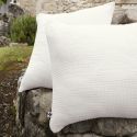 Taie d'oreiller 80x80cm gaze de coton coloris Chantilly - INALIA