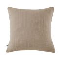 Taie d'oreiller 80x80cm gaze de coton coloris Ficelle - INALIA