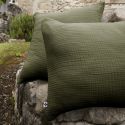 Taie d'oreiller 80x80cm gaze de coton coloris Romarin - INALIA