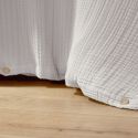 Housse de couette 240x220cm gaze de coton coloris Chantilly - INALIA