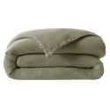 Housse de couette 240x220cm gaze de coton coloris Romarin - INALIA