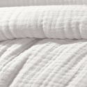 Housse de couette 260x240cm gaze de coton coloris Chantilly - INALIA
