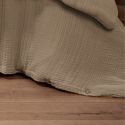 Housse de couette 260x240cm gaze de coton coloris Ficelle - INALIA