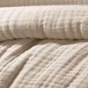 Housse de couette 260x240cm gaze de coton coloris Pampa - INALIA