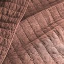 Couvre-lit 240x260cm en coton jacquard coloris terracotta - ZALYA